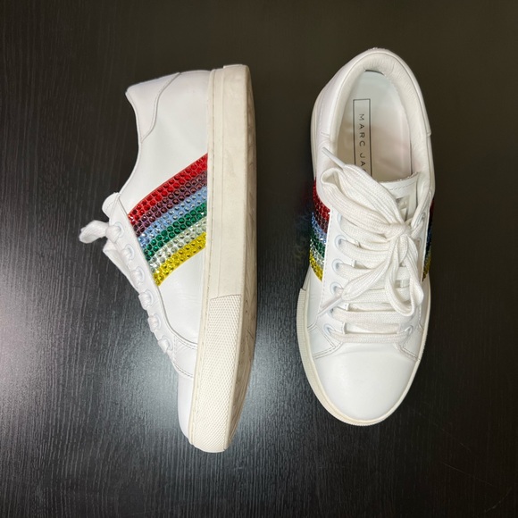 Marc Jacobs Empire Strass Lace Up Sneakers - Picture 9 of 14